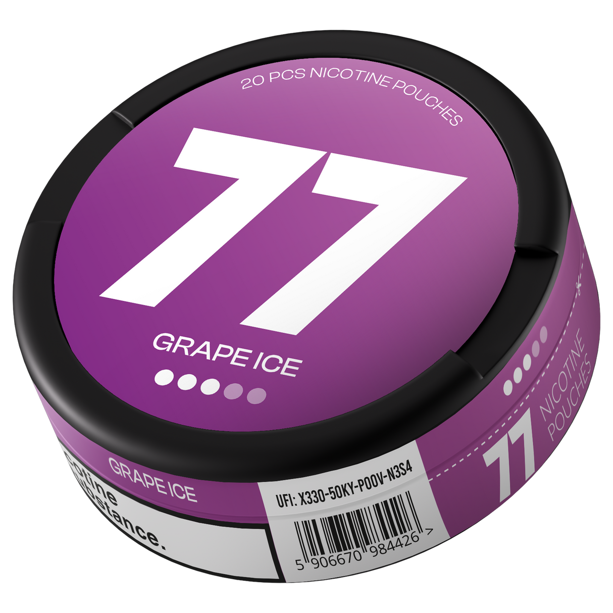 77 Grape Ice Medium nicotine pouches