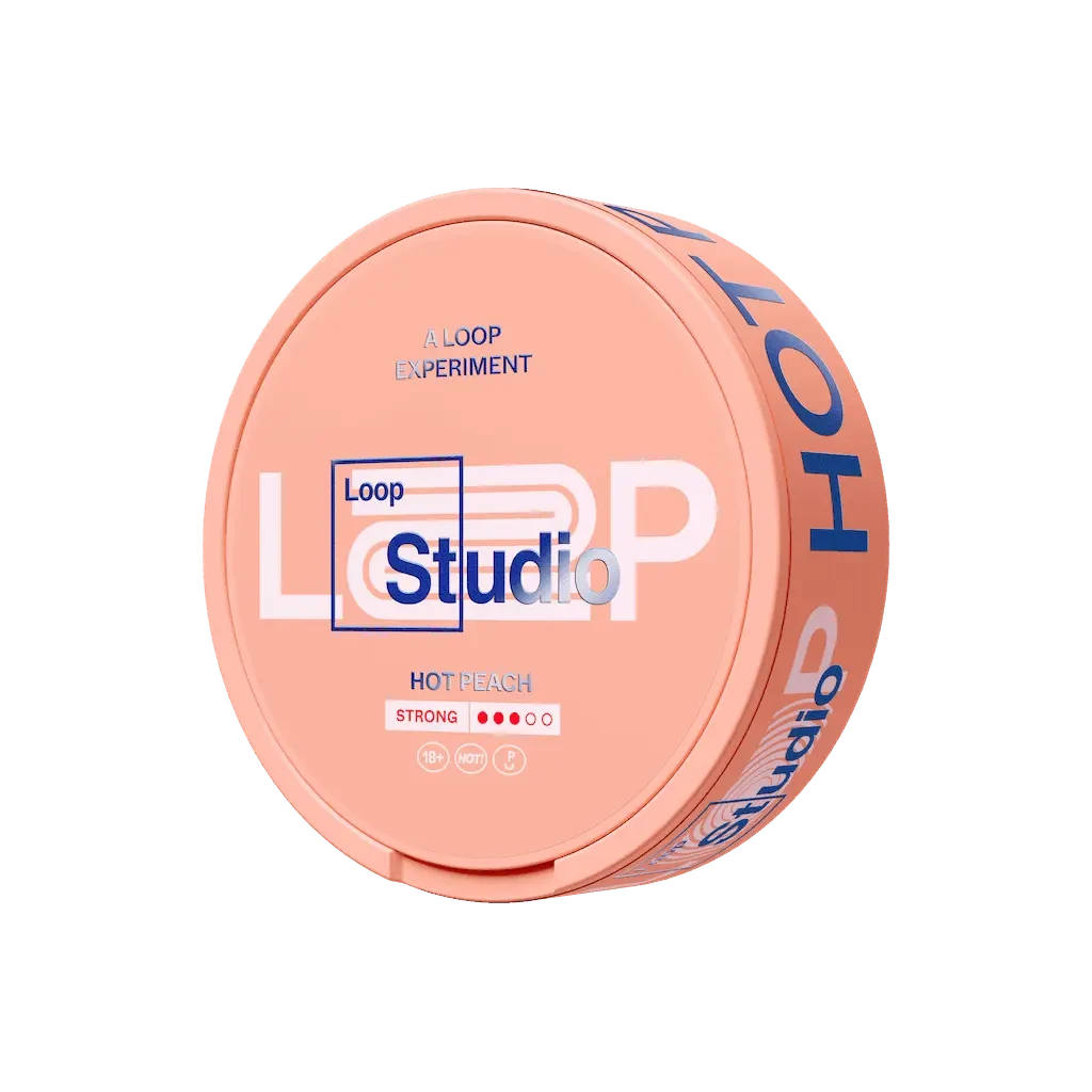 LOOP Hot Peach Strong Shop name Nicotine Pouches