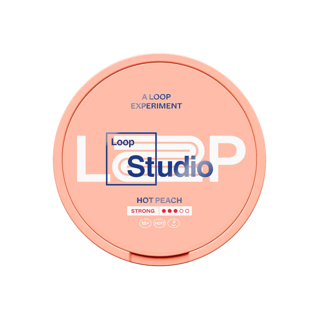 LOOP Hot Peach Strong Shop name Nicotine Pouches