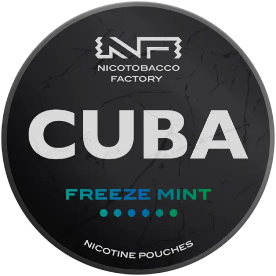 Cuba Black Freeze Mint nicotine pouches