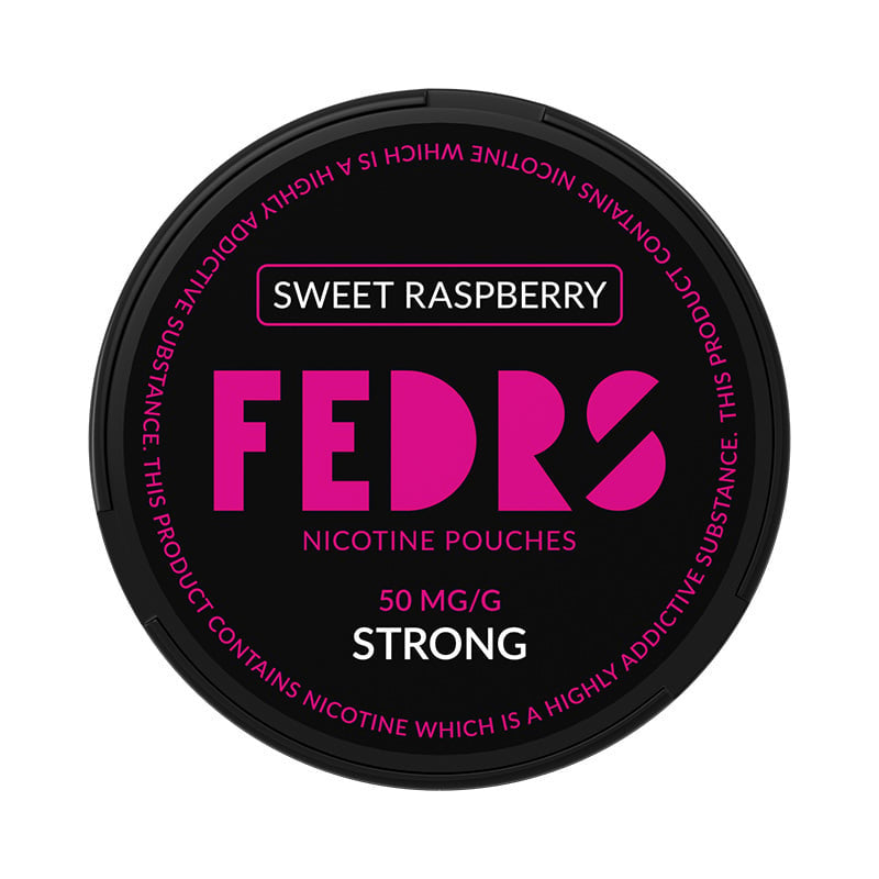 FEDRS Black Sweet Raspberry nicotine pouches