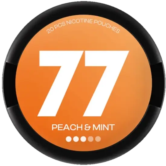 77 Peach Mint Medium nicotine pouches
