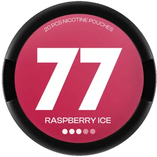 77 Raspberry Ice Medium nicotine pouches