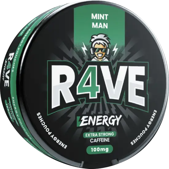 Rave Energy Mint Man caffeine pouches