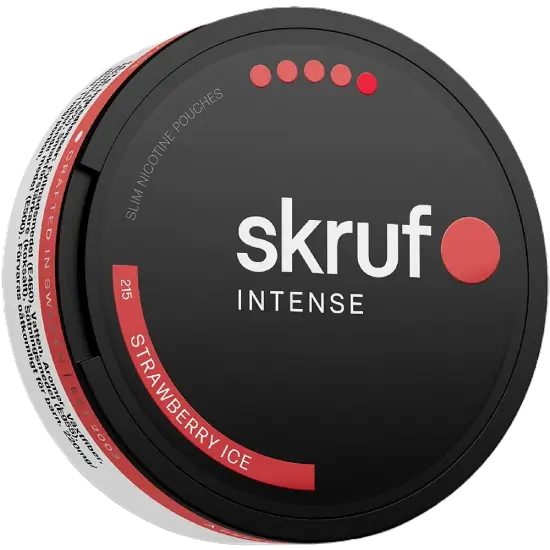 Skruf Intense Strawberry Ice S5 nicotine pouches