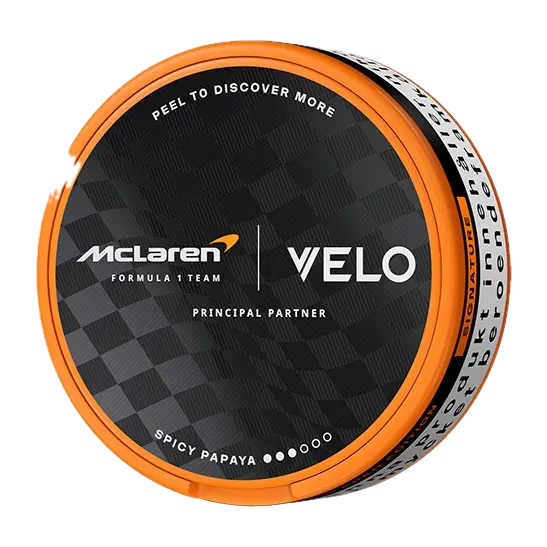 Velo McLaren Spicy Papaya nicotine pouches
