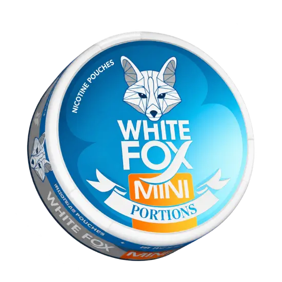 White Fox Mini Mint nicotine pouches can