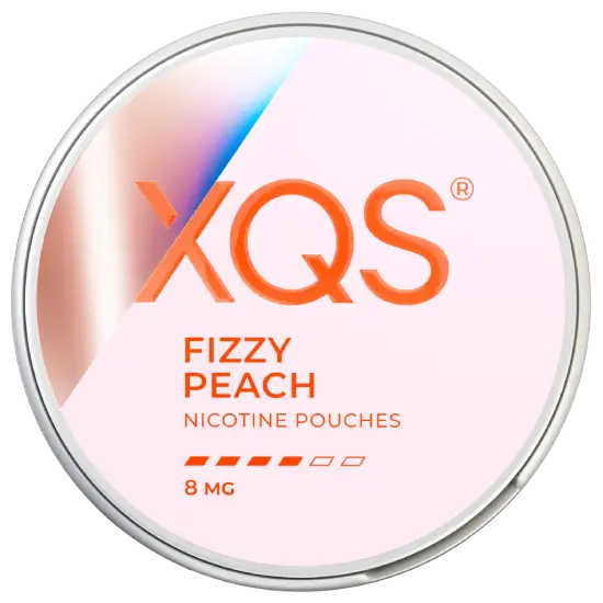 XQS Fizzy Peach Strong nicotine pouches