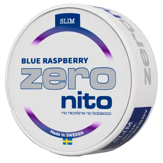 Zeronito Blue Raspberry Slim nicotine-free pouches