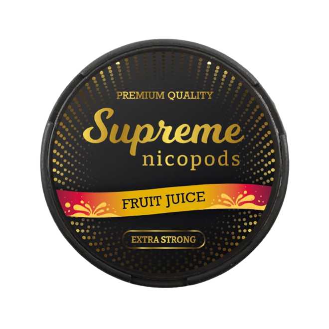 Supreme Fruit Juice Nicotine Pouches Snusmania.eu