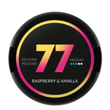 77 Raspberry Vanilla Medium nicotine pouches