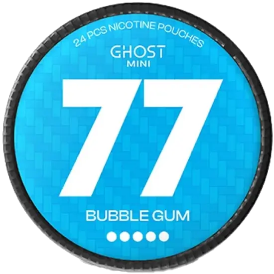 77 GHOST Mini Bubble Gum Extra Strong nicotine pouches
