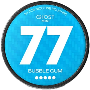 77 GHOST Mini Bubble Gum Extra Strong nicotine pouches