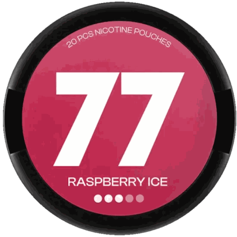 77 Raspberry Ice nicotine pouches