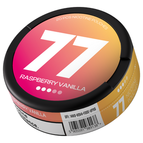 77 Raspberry Vanilla Medium nicotine pouches