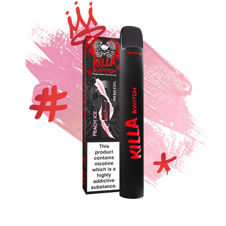 Killa Switch Peach Ice 600 Vape Shop name