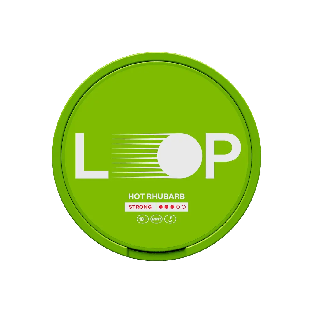 LOOP Hot Rhubarb Shop name Nicotine Pouches