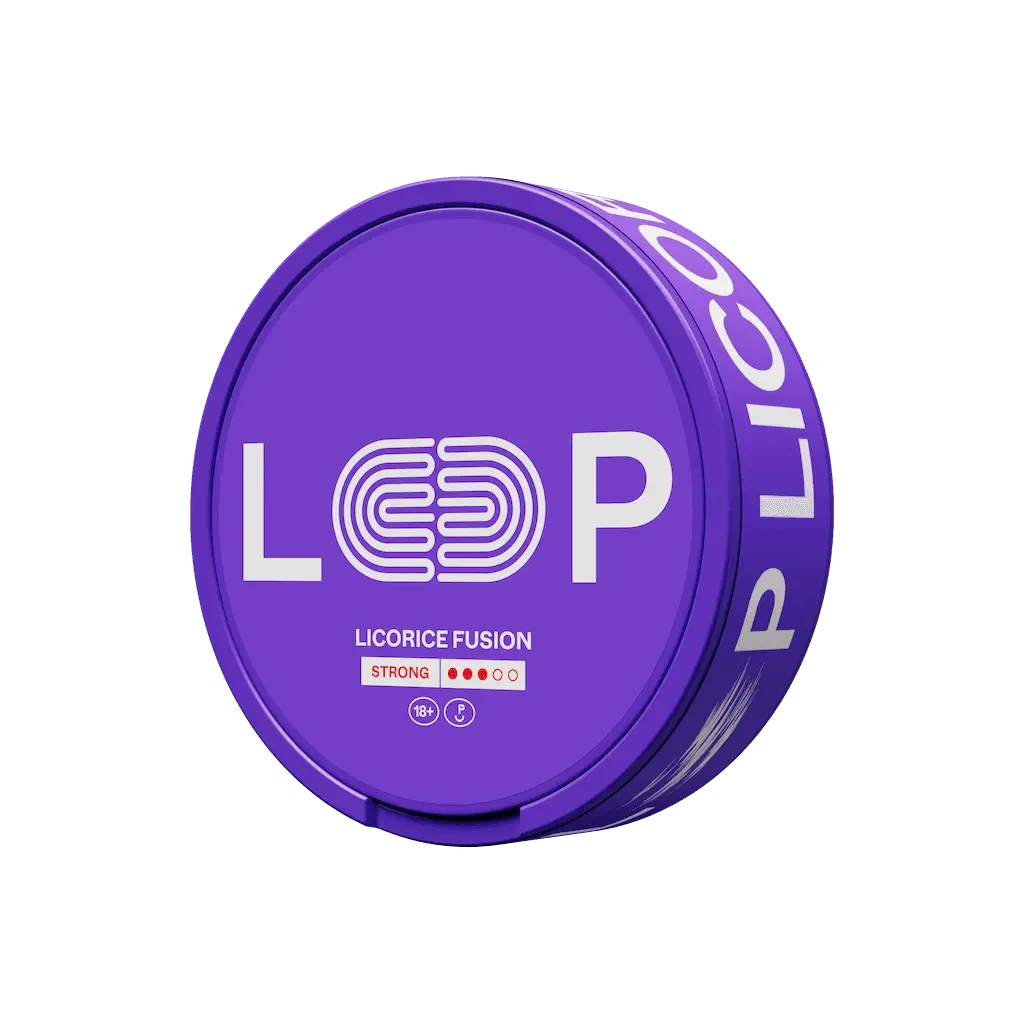 LOOP Licorice Fusion Strong Shop name Nicotine Pouches