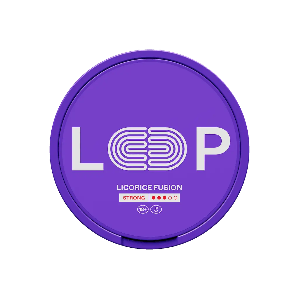 LOOP Licorice Fusion Strong Shop name Nicotine Pouches
