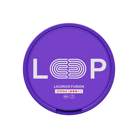 LOOP Licorice Fusion Strong Shop name Nicotine Pouches
