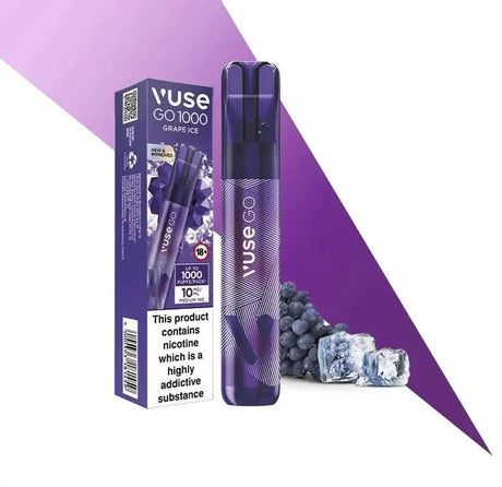 Vuse Go Pen 1000 Grape Ice Shop name Disposable Vape