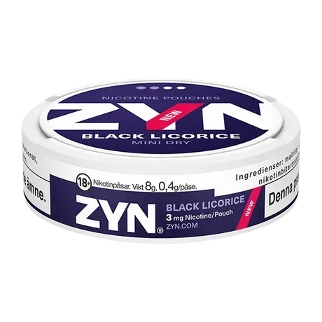 ZYN Black Licorice Mini Dry Shop name