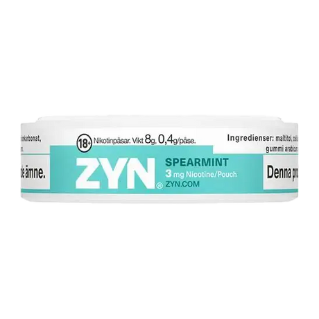 ZYN Spearmint Mini Dry Strong Shop name