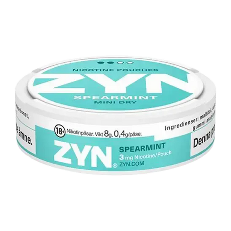 ZYN Spearmint Mini Dry Strong Shop name