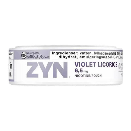 ZYN Violet Licorice Shop name Snus