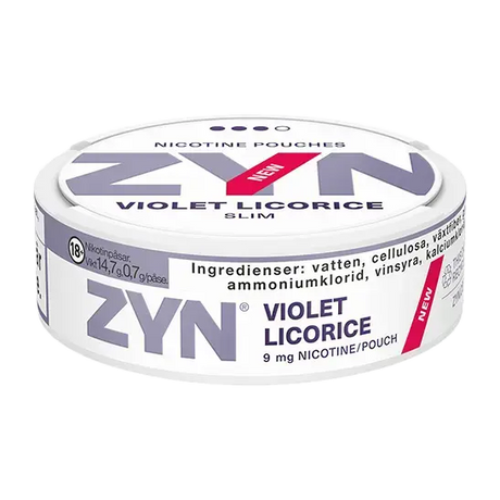 ZYN Violet Licorice Strong Shop name