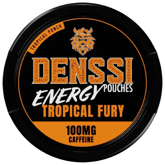 Denssi Energy Tropical Fury caffeine pouches