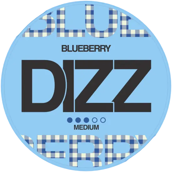 DIZZ Blueberry Medium nicotine pouches