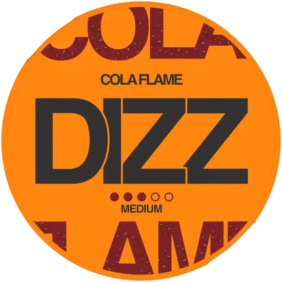 DIZZ Cola Flame Medium nicotine pouches
