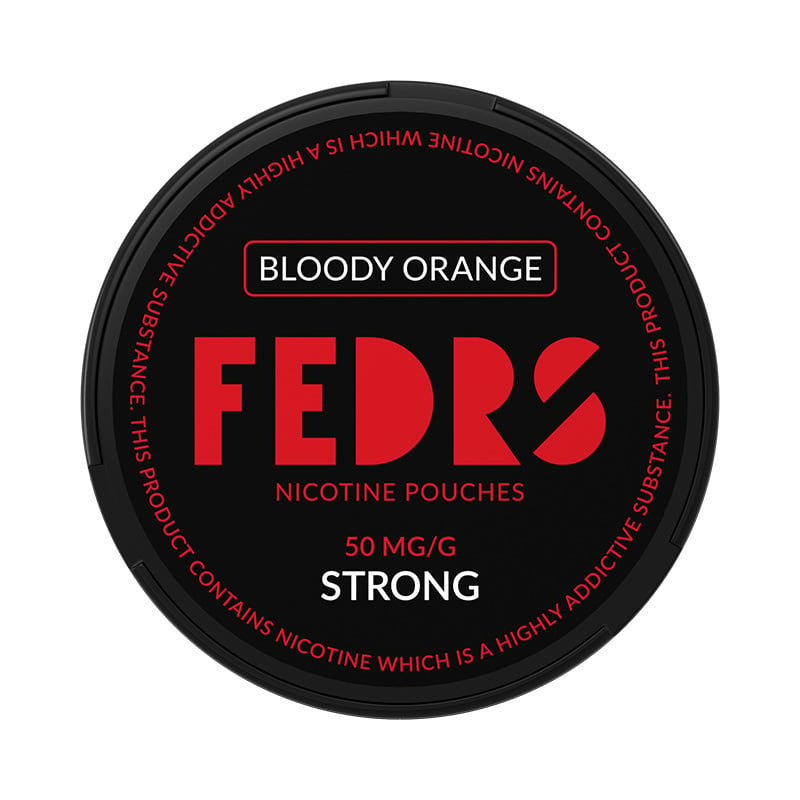 FEDRS Black Bloody Orange nicotine pouches