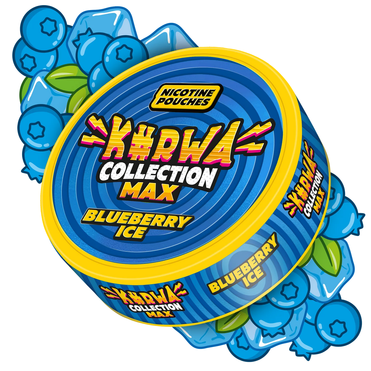 Kurwa Max Blueberry Ice nicotine pouches