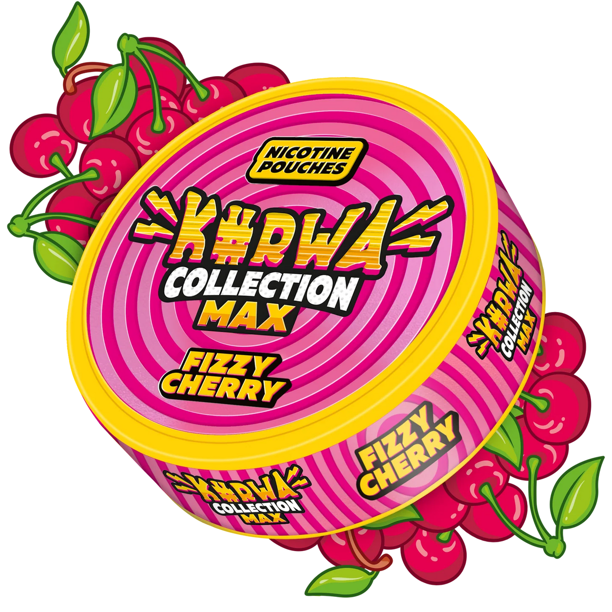 Kurwa Max Fizzy Cherry nicotine pouches