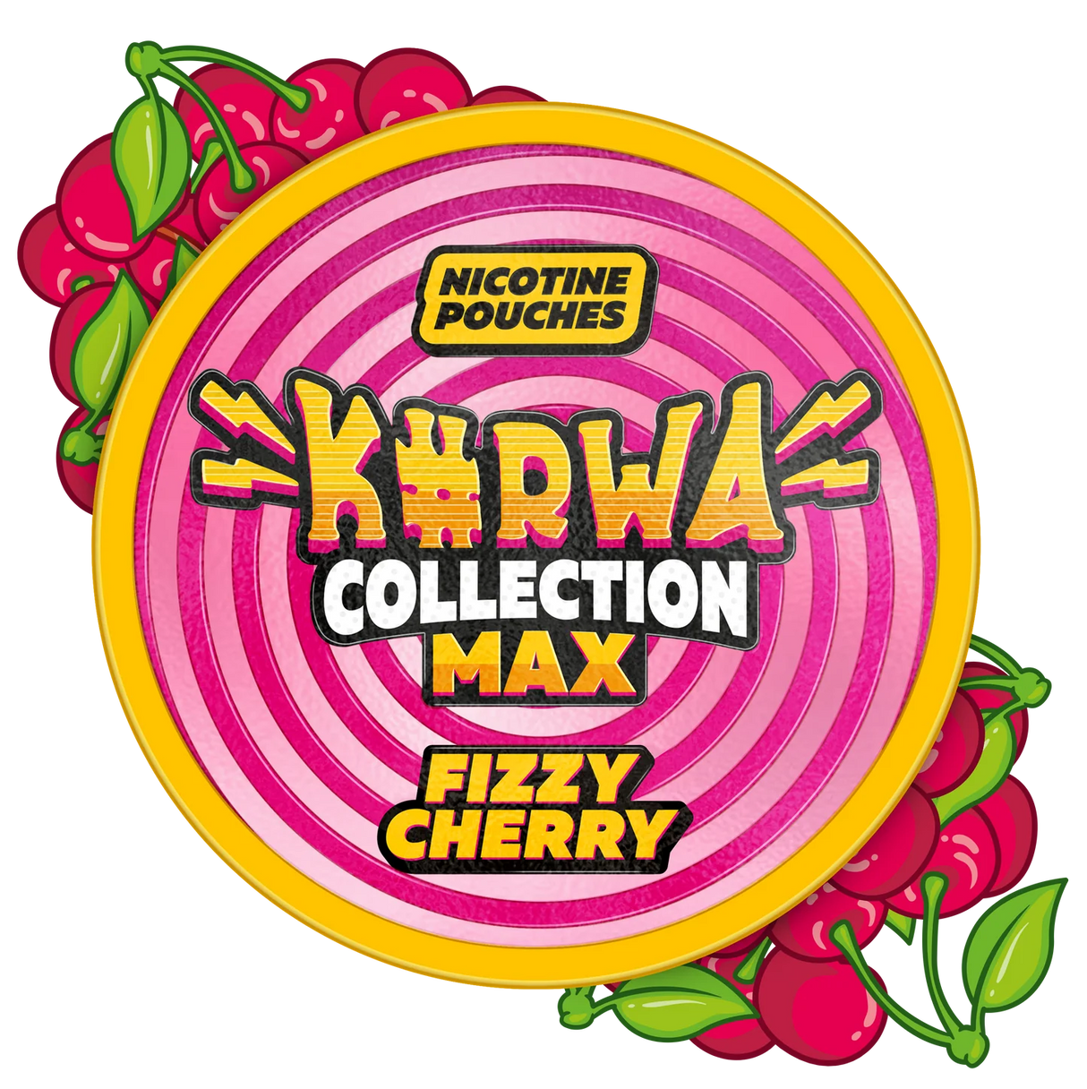 Kurwa Max Fizzy Cherry nicotine pouches