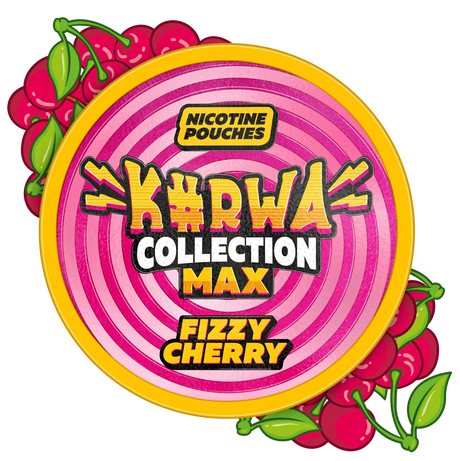Kurwa Max Fizzy Cherry nicotine pouches