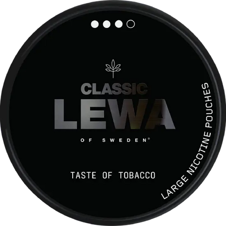 Lewa Classic tobacco nicotine pouches can, front
