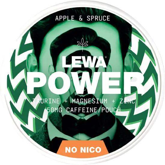 Lewa Energy Power Apple Spruce caffeine pouches
