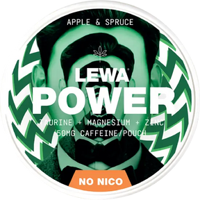 Lewa Energy Power Apple Spruce caffeine pouches
