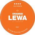 Lewa Oranssi mint nicotine pouches can, front