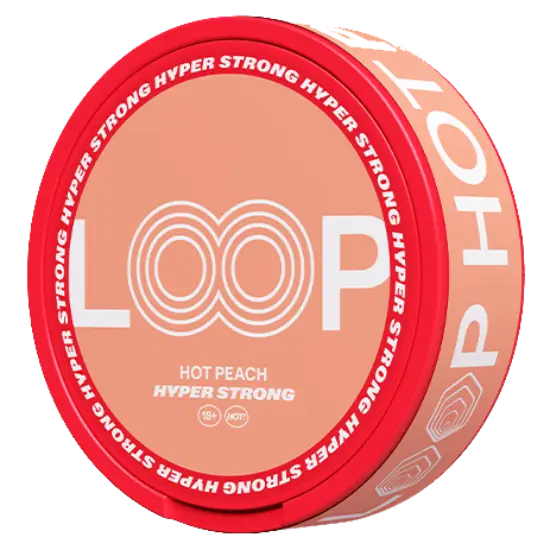 Loop Hot Peach Hyper Strong nicotine pouches
