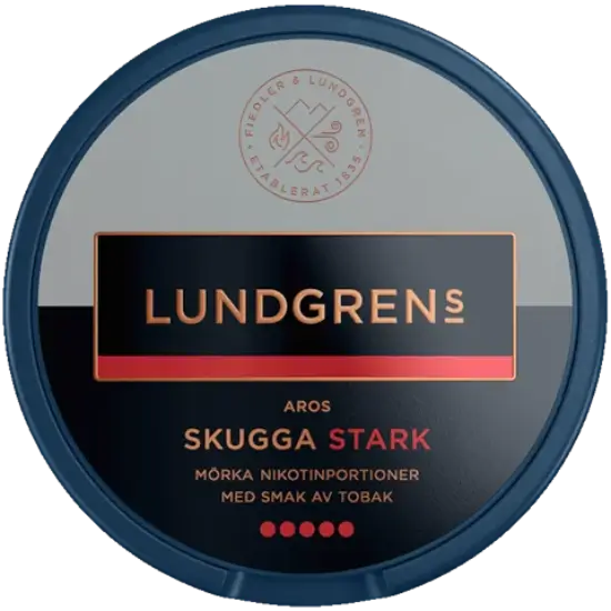 Lundgrens Aros Skugga Stark nicotine pouches