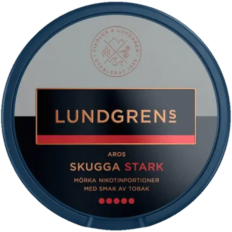 Lundgrens Aros Skugga Stark nicotine pouches