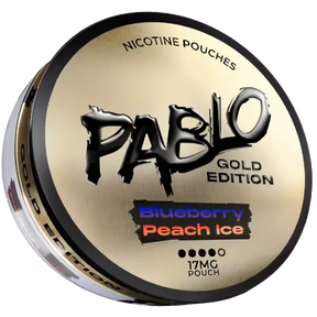 Pablo Gold Blueberry Peach Ice nicotine pouches
