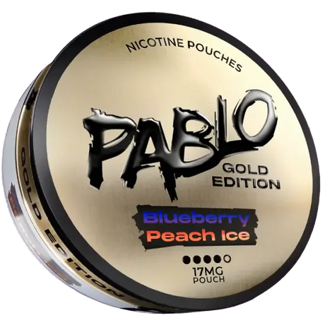 Pablo Gold Blueberry Peach Ice nicotine pouches