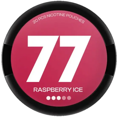 77 Raspberry Ice Medium nicotine pouches