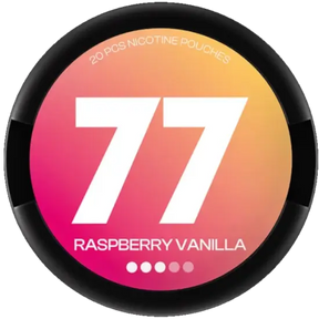 77 Raspberry Vanilla Medium nicotine pouches