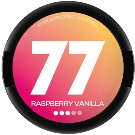 77 Raspberry Vanilla Medium nicotine pouches